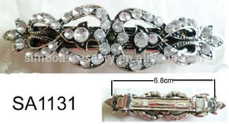 stones barrette/crystal barrette/diamond barrette/stones hair clip/beaded barrette/hair accessories/hair jewelry/hair ornament