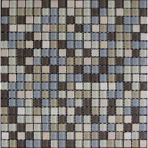 Classic 15mm Chip Stone Mix Glass Mosaic