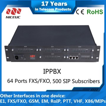 NICEUC 64 ports IP PBX MG640 Intercom pbx system