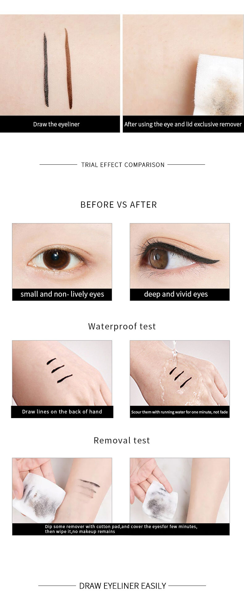 ARTMISS Pen Longwearing Smooth Waterproof Liquid Eyeliner