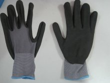 Scrub Dipped Nylon NBR Gloves