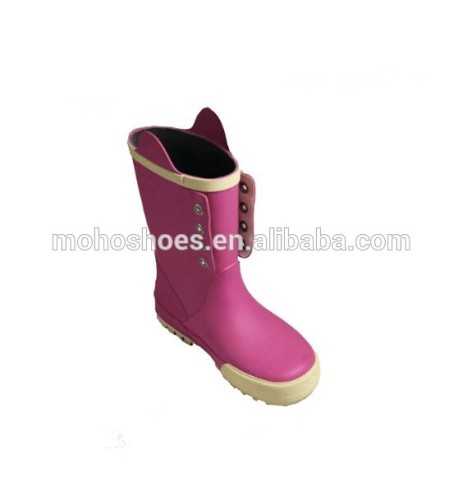 Little Kids Rubber Rain Boots with Shoelace,kid rubber boots