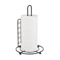 Black Kitchen Countertop Standing Toilet Paper Roll Towel Holder