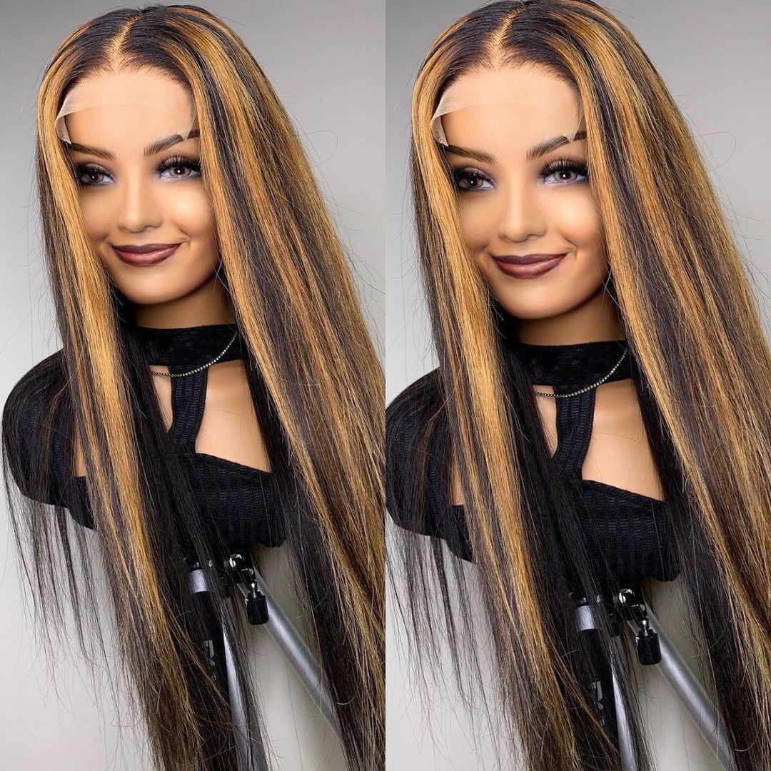 Highlight 4/27 Water Wave HD Lace Frontal Human Hair Wigs Wholesale Brazilian Virgin 5x5 Full Transparent Lace Front Wig Vendors