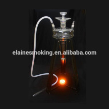 all glass hookah shisha with metal stand