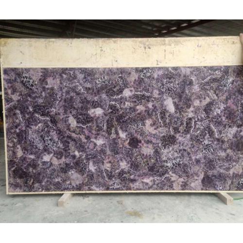 Lempengan latar belakang batu amethyst tembus