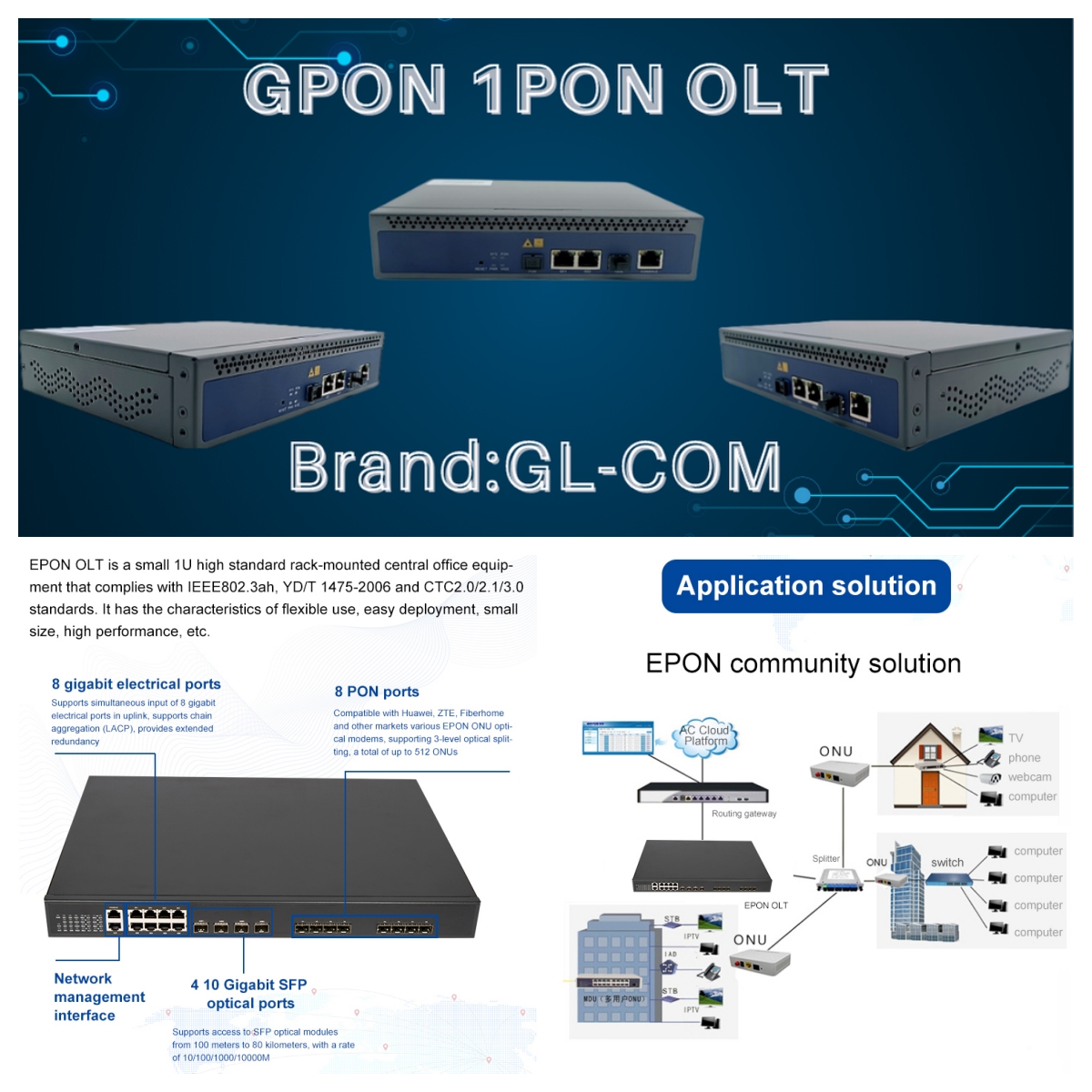 EPON 1PON OLT