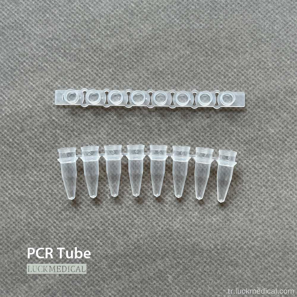 PCR tüp şeritleri 0.2 ml 0.1 ml