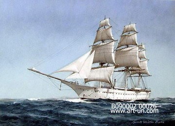 boat and sea painting