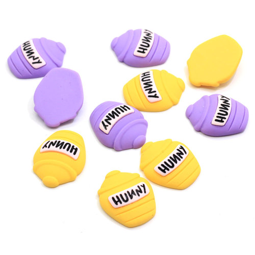 Super Quality Honey Pot Shaped Resin Cabochon Beads For Kids Handmade Toy Ornaments Flatback Beads Slime