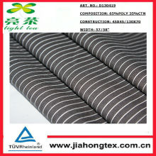 polyester cotton dobby stripe fabric