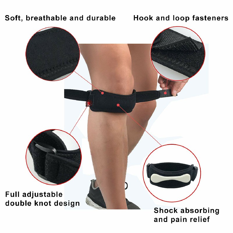 Ko te Neoprene Patella Knee Tautoko Tautau Mo te Tendonitis