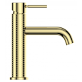 Gold Knurling Basin Faucet