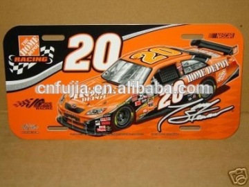 Promotional gift Decorative racing car metal tin sign,metal craft signs