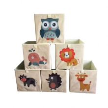 Stackable Storage Cubes for Kids - Foldable Fabric Cube Boxes