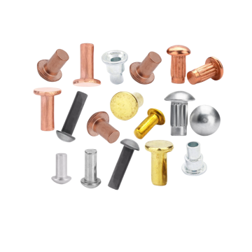 Aluminum Rivets: M4, M5, M6 Flat Head, Countersunk, and Micro Round Head Solid Rivets