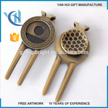 Multifunctional Golf Divot tool , money clip and ball marker