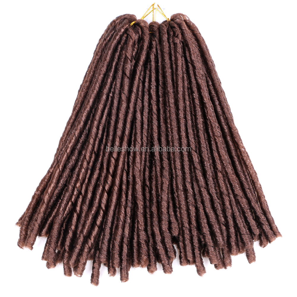 Hot sell freetress soft dread crochet freetress urban soft dread crochet braids how to install soft dreads
