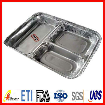 Disposable household aluminum foil container