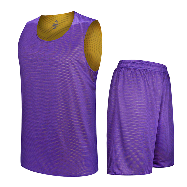 Uniforme de baloncesto reversible de doble capa