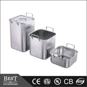 stainless steel heavy stackable Bain-marie pan washing pan perforated pan boiling pan boiling pans