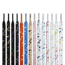 Glow in the Dark Fluorescent Rainbow Flat Shoe Laces 140cm