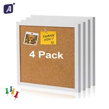 Innovative Hanging Cork Boards - Customized Notice Boards (4 Pack)