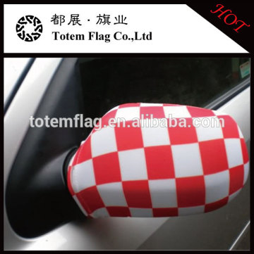 Car Mirror Cover Pajero , Checked Car Mirror Cover , Checkered Car Mirror Flag