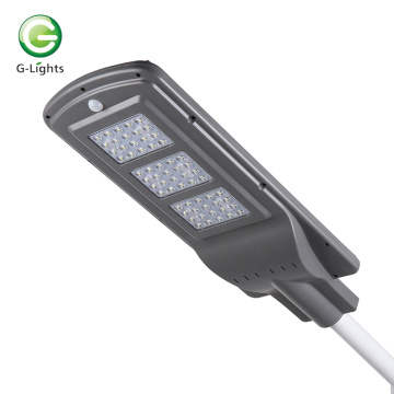 Luz de rua solar all-in-one de 60 W com alto lúmen ip65