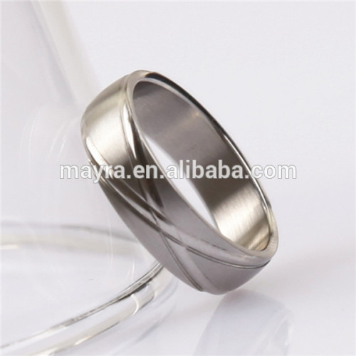 stainless steel dull-polish wedding ring