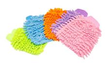 Automobile single surface cleaning gloves