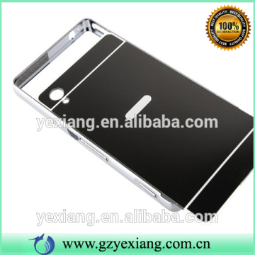 Electroplating aluminum cell phone case Frame back cover metal bumper case For Sony Z1