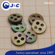 J&C Brown MOP shell buttons,pearl shell buttons for fashion shirt.BR052, BR053