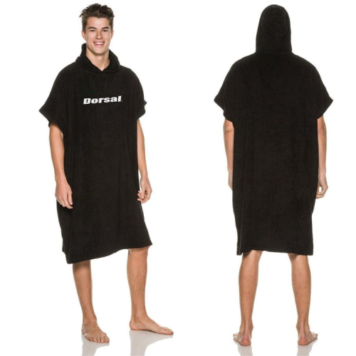 Custom printed surf poncho hooded beach towel robe
