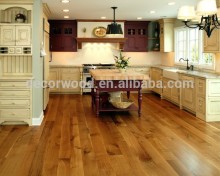 UV lacquered wooden oak flooring