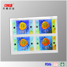 Customized Rainbow Silver Hologram Adhesive Label with Hologram Tech