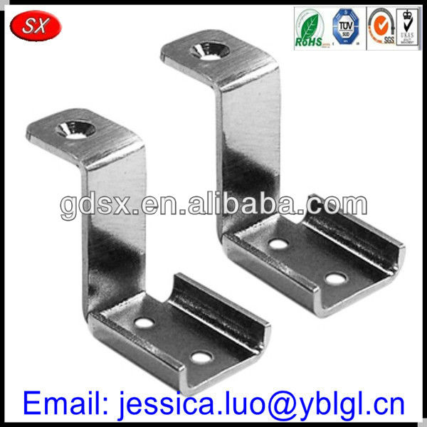 high precision customized l shaped metal bracket,high polished l bracket stainless steel,90 degree small l brackets with 2 holes