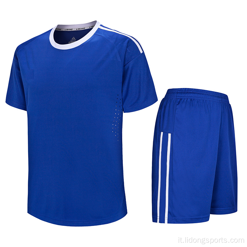 Blank Custom Youth Soccer Uniforms Uomini camicie da calcio