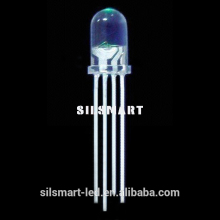 4-Pins 10mm round red green blue led diode, RGB led diode