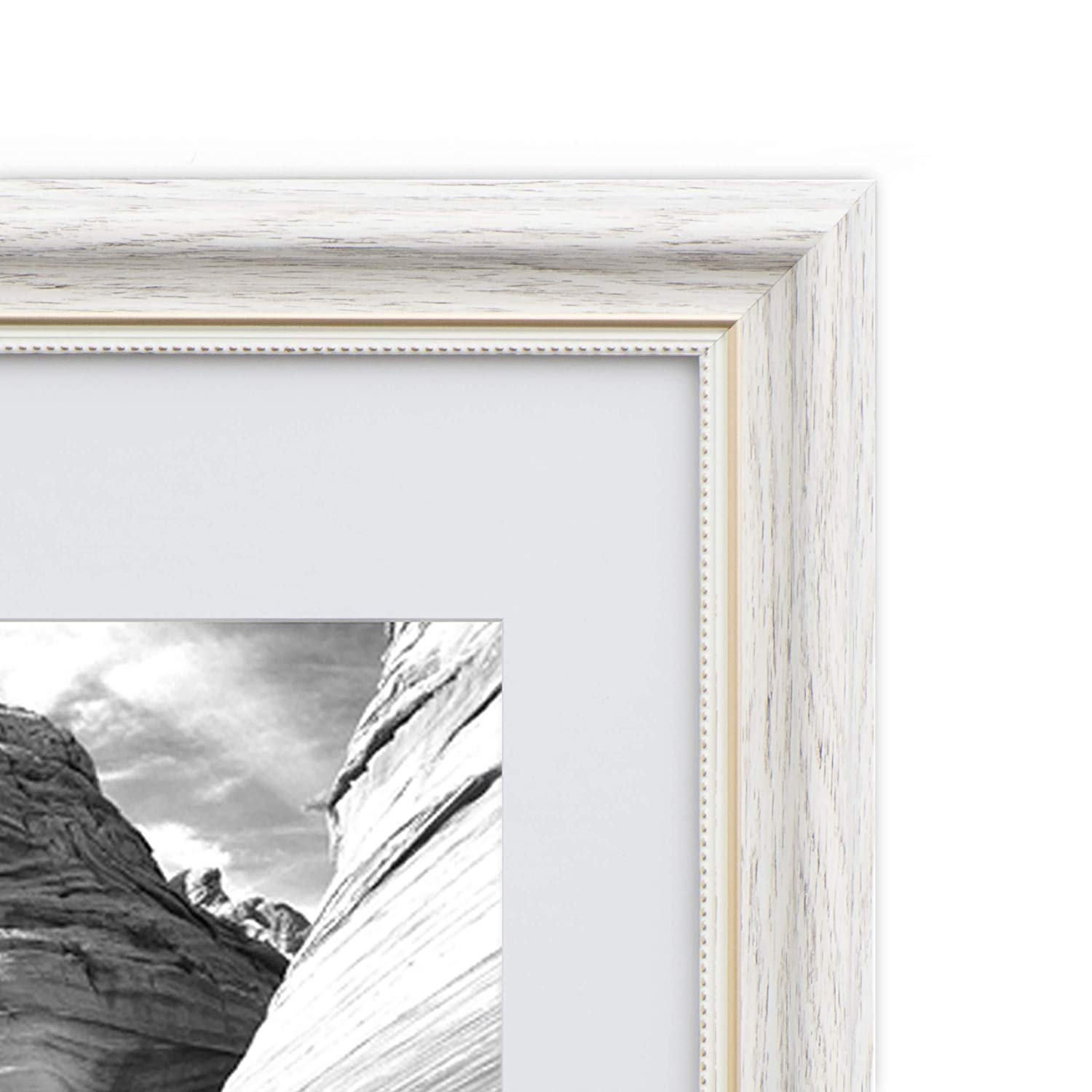 Wholesale New Design Custom 11" x 14" Retro White Wood Picture Photo Wall Frame Art Display