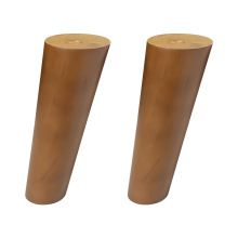 Rubber Wood Brown Furniture Legs Natural Wood Color