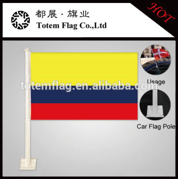 Colombia Car Window Mounted Flag
