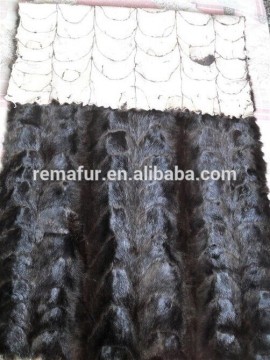 High quality dyed 100% Genuine Scrap Mink Fur Plates in cheap price