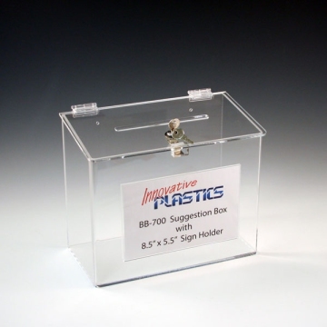 Plexiglass Donation Boxes for Charity