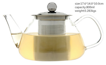 Large theated teapottransparent teapot