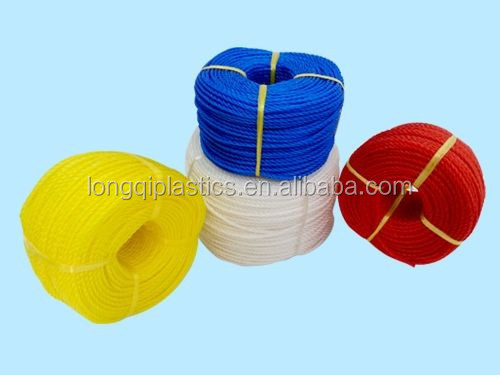 2mm,3mm ,4mm,5mm,6mm PP and polyethylene twisted monofilament rope in 100YD/200YD per coil