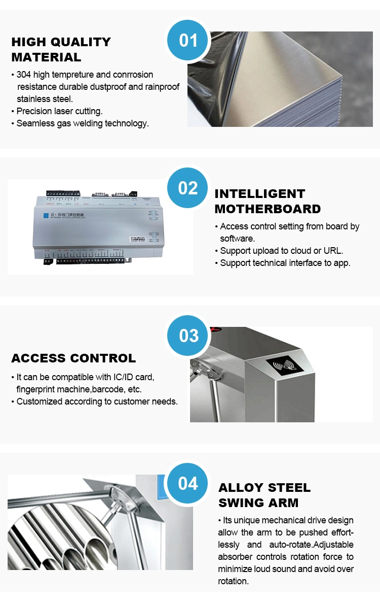 Entry Exit Access Control Tripod Turnstile for Universities