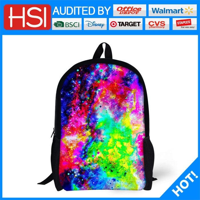 Disetujui oleh Walmart 3D Print Backpack Teenagers Backpack Advertising School Bags for Teenagers