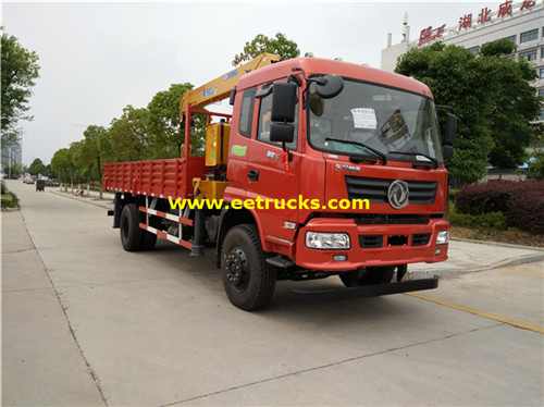 Dongfeng 220hp 8ton Cranes za lori