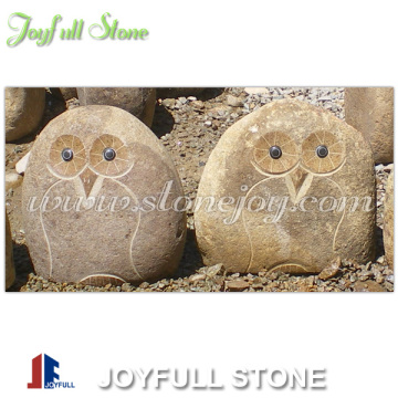 Stone Crafts Rock Owls, River stone owls